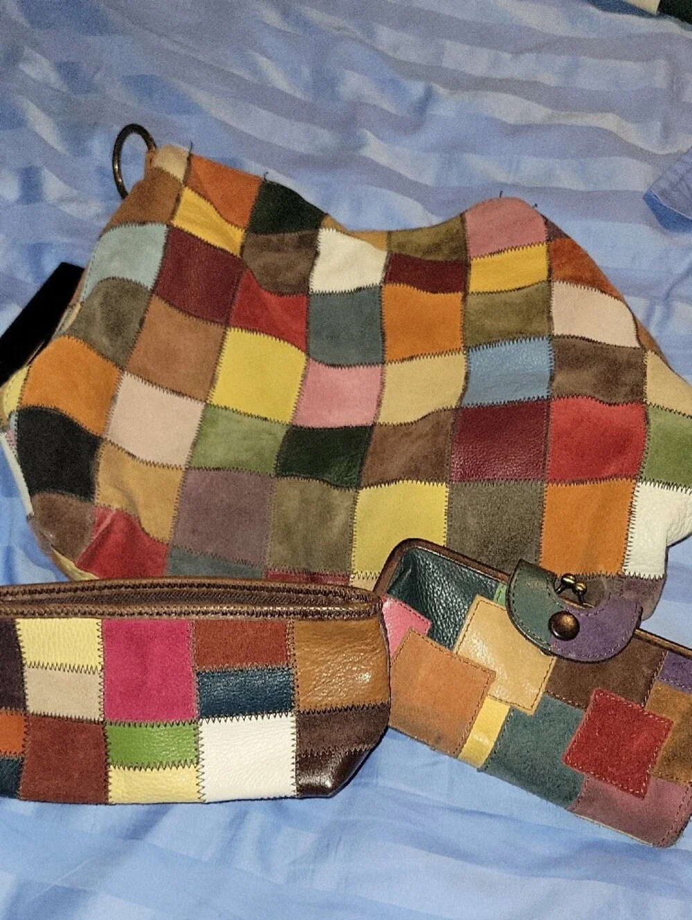 Lucky Brand Patchwork Leather Wristlet Clutch - Multicolor